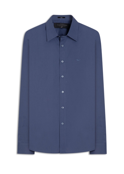 Camisa Tricoline Classic New Italian Azul Jeans