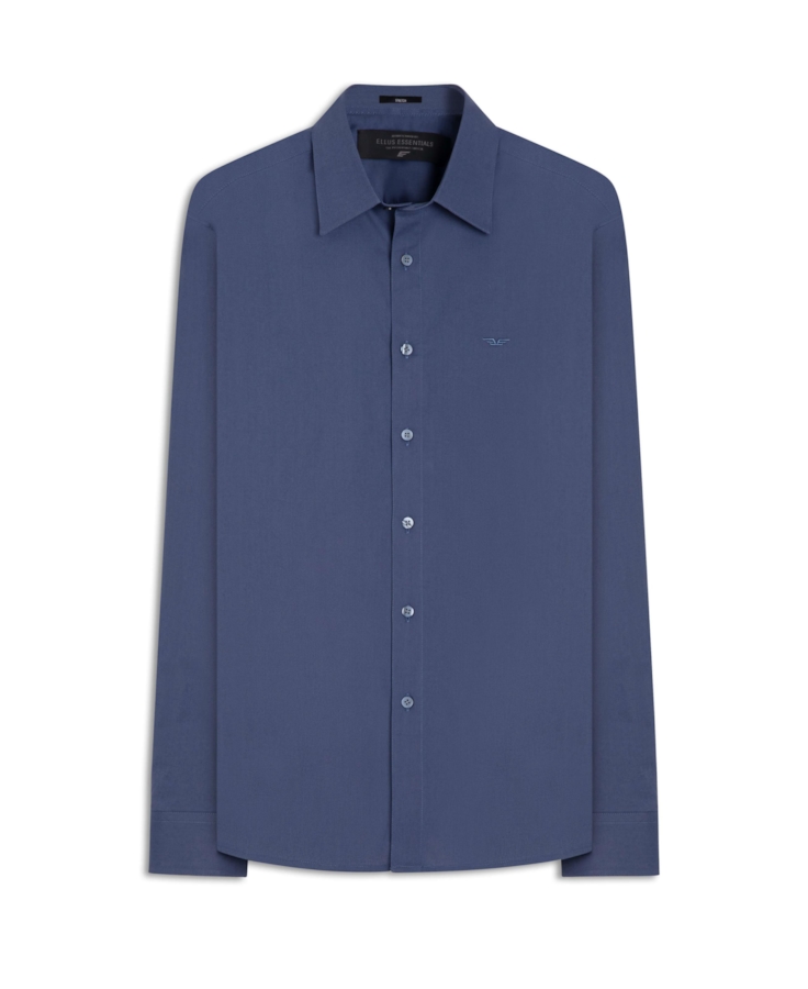 Camisa Tricoline Classic New Italian Azul Jeans