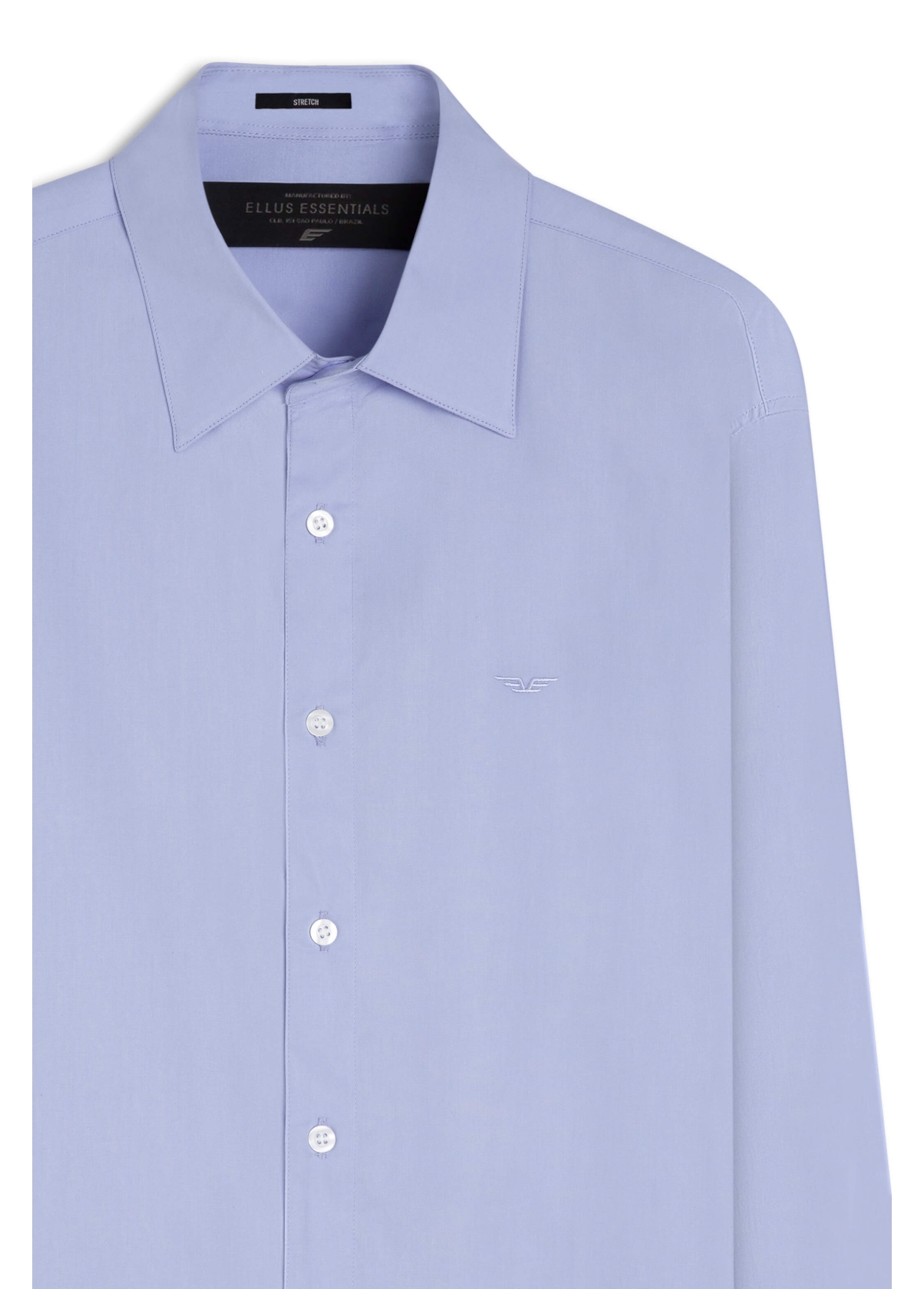 Camisa Tricoline Classic New Italian Azul Seco