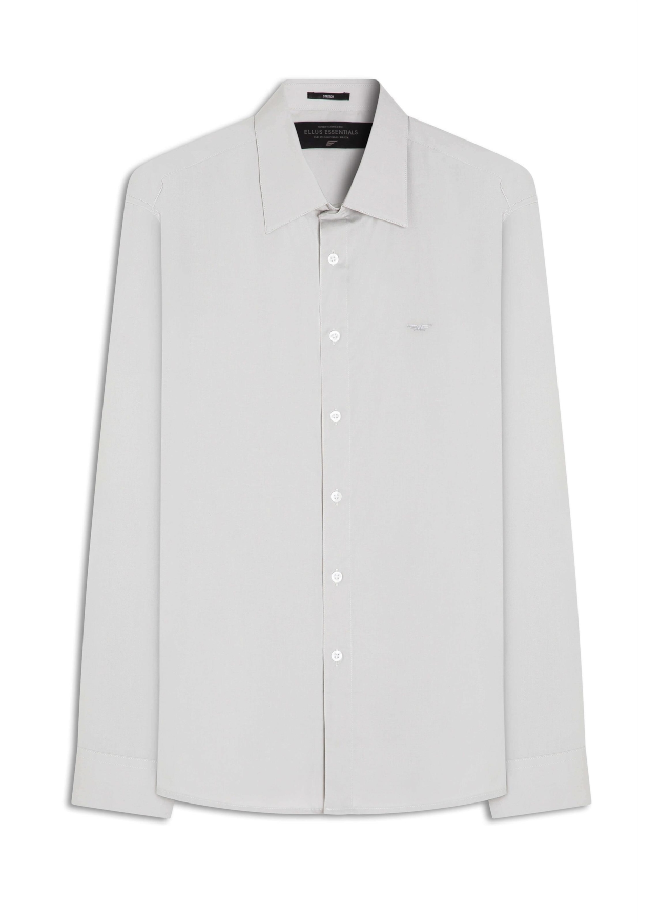 Camisa Tricoline Classic New Italian Cinza