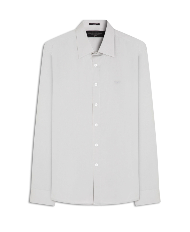 Camisa Tricoline Classic New Italian Cinza