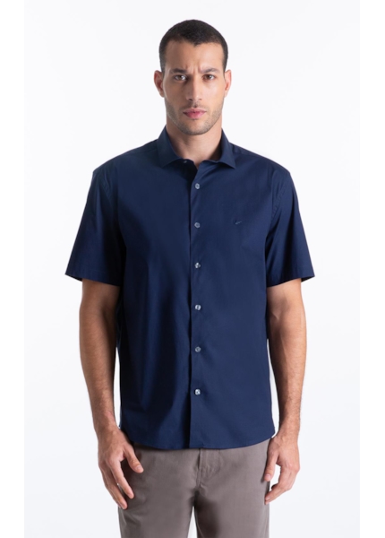 Camisa Tricoline Classic New Italian Dark Navy