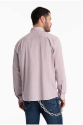 Camisa Tricoline Cold Plaid Slim Bordeaux