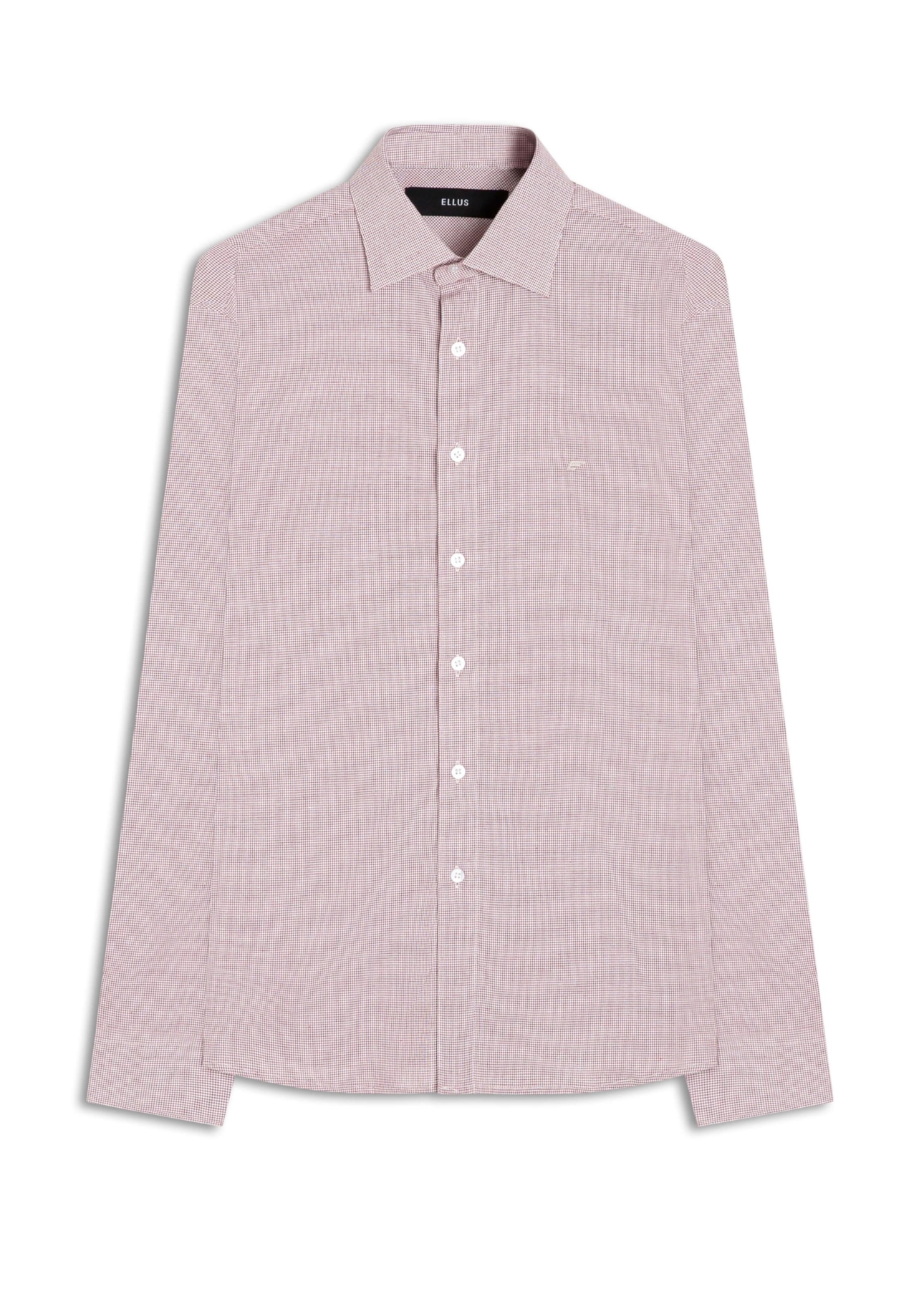 Camisa Tricoline Cold Plaid Slim Bordeaux