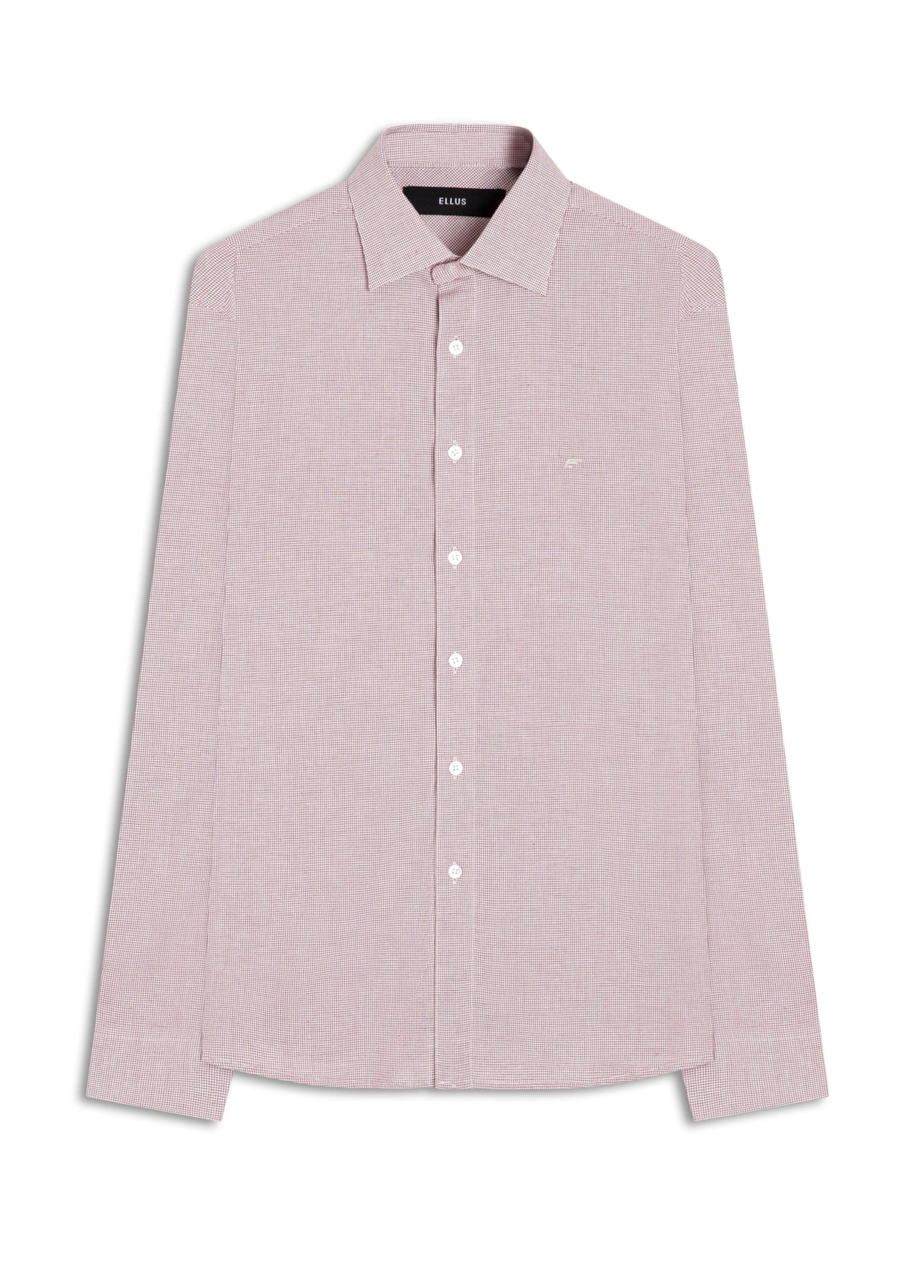 Camisa Tricoline Cold Plaid Slim Bordeaux