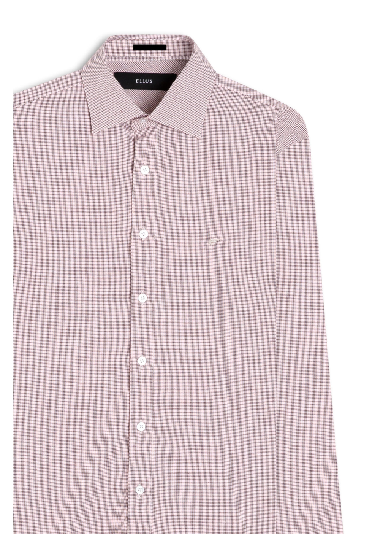 Camisa Tricoline Cold Plaid Slim Bordeaux