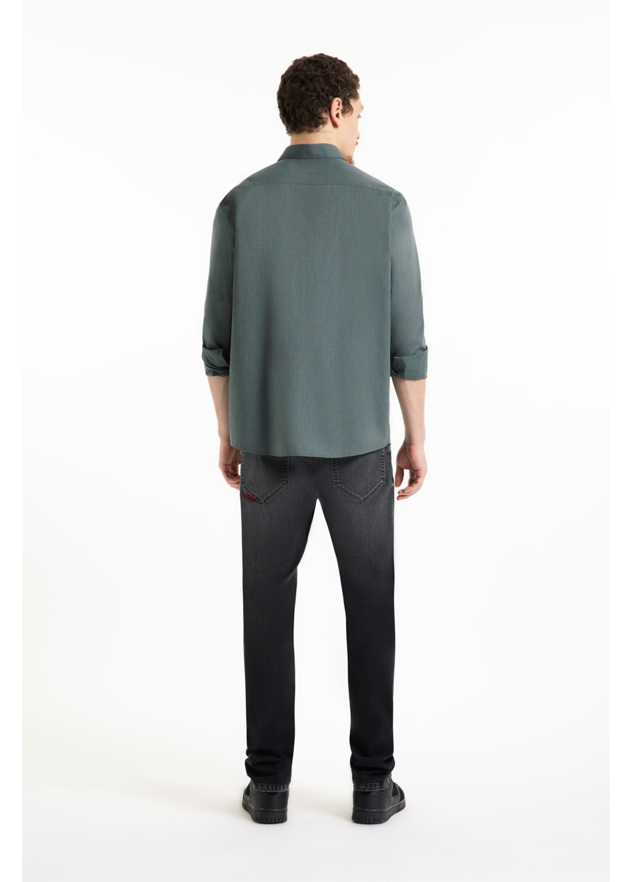 Camisa Tricoline Fil a Fil New Italian Verde Army