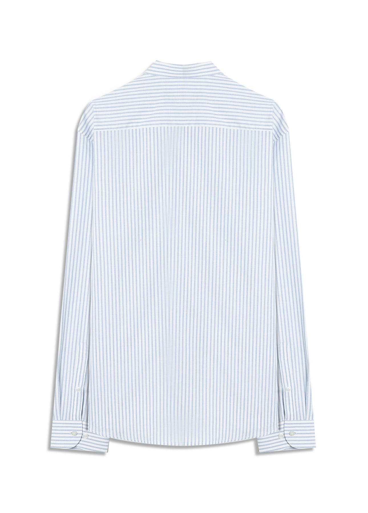 Camisa Tricoline  Foligno Slim Xangai Azul Jeans