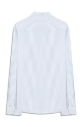 Camisa Tricoline  Foligno Slim Xangai Azul Jeans
