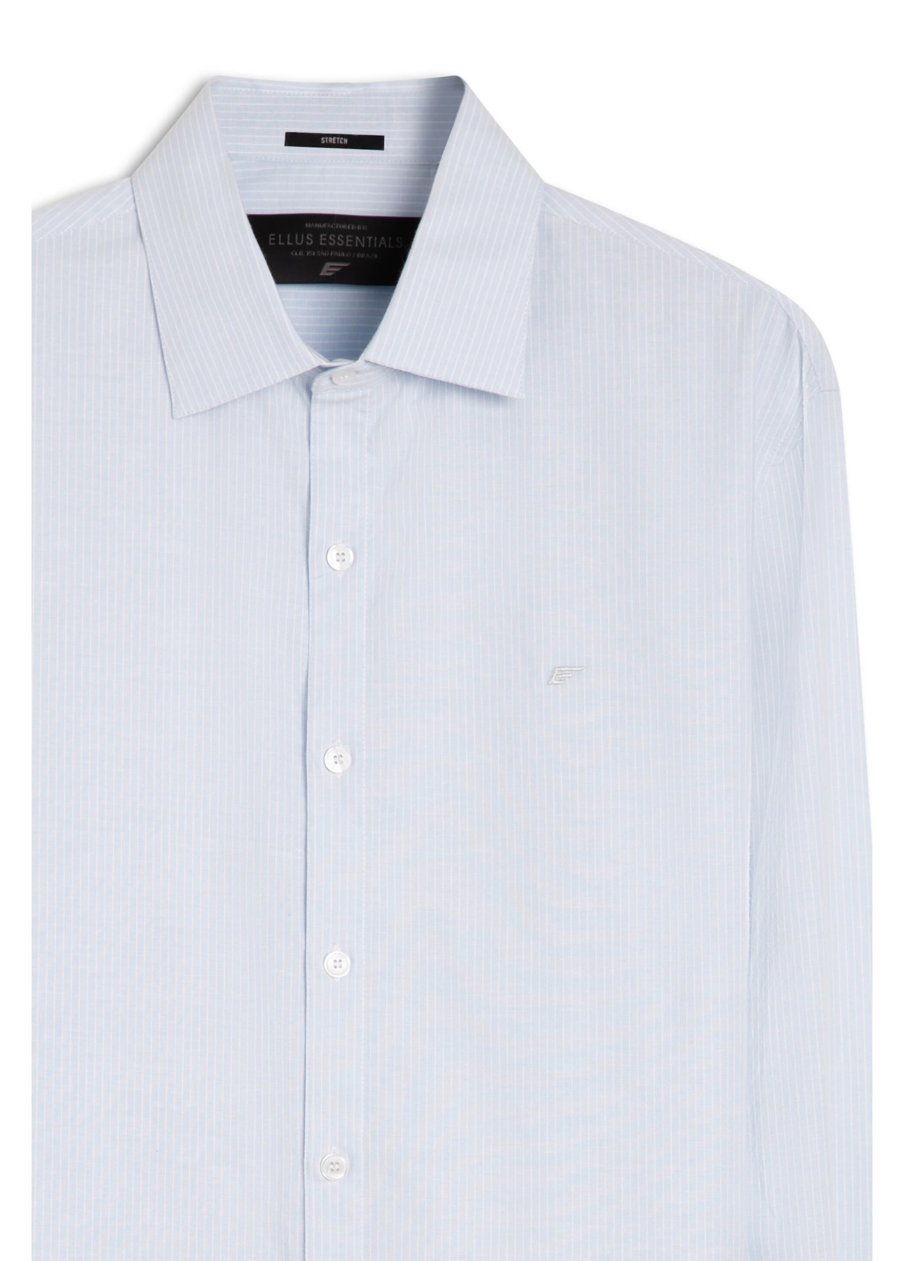 Camisa Tricoline Freeze Slim Italian Azul