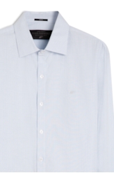 Camisa Tricoline Freeze Slim Italian Azul