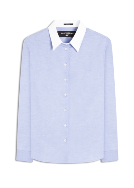 Camisa Tricoline Ft Molise Relaxed Ml Azul Pervante