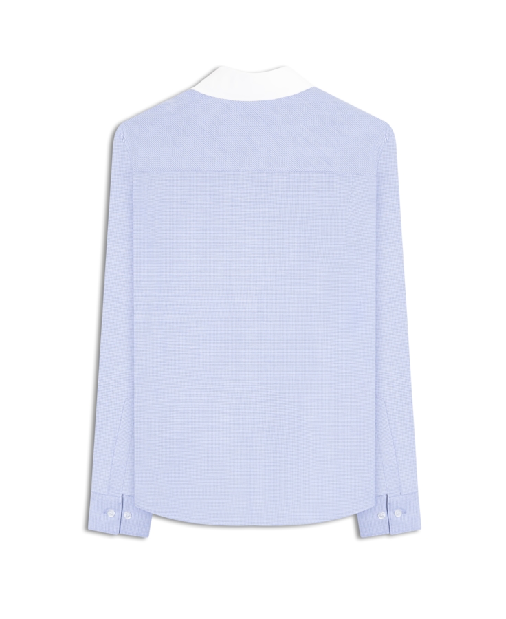 Camisa Tricoline Ft Molise Relaxed Ml Azul Pervante