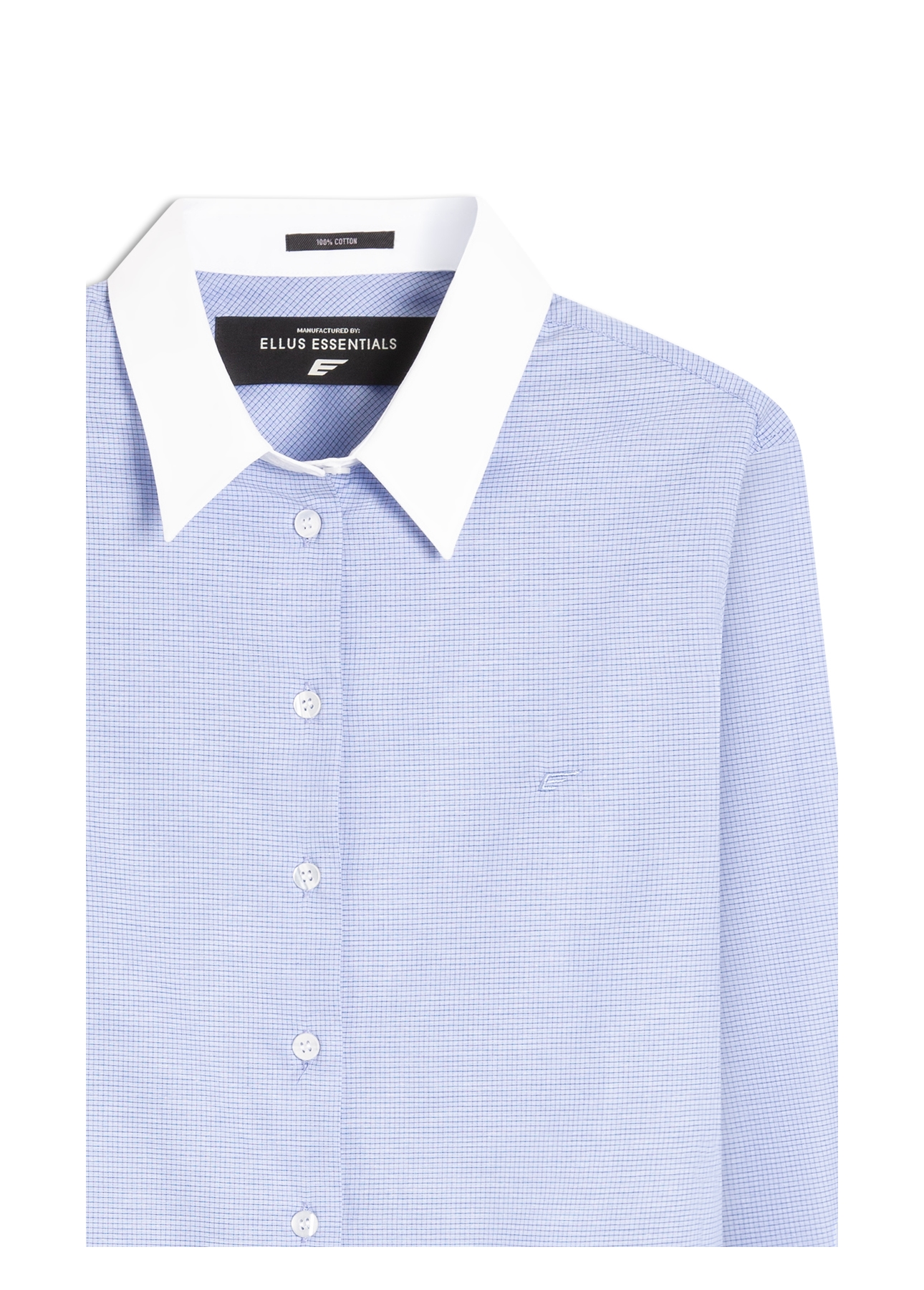 Camisa Tricoline Ft Molise Relaxed Ml Azul Pervante