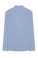 Camisa Tricoline Garment Dye Azul Chofer