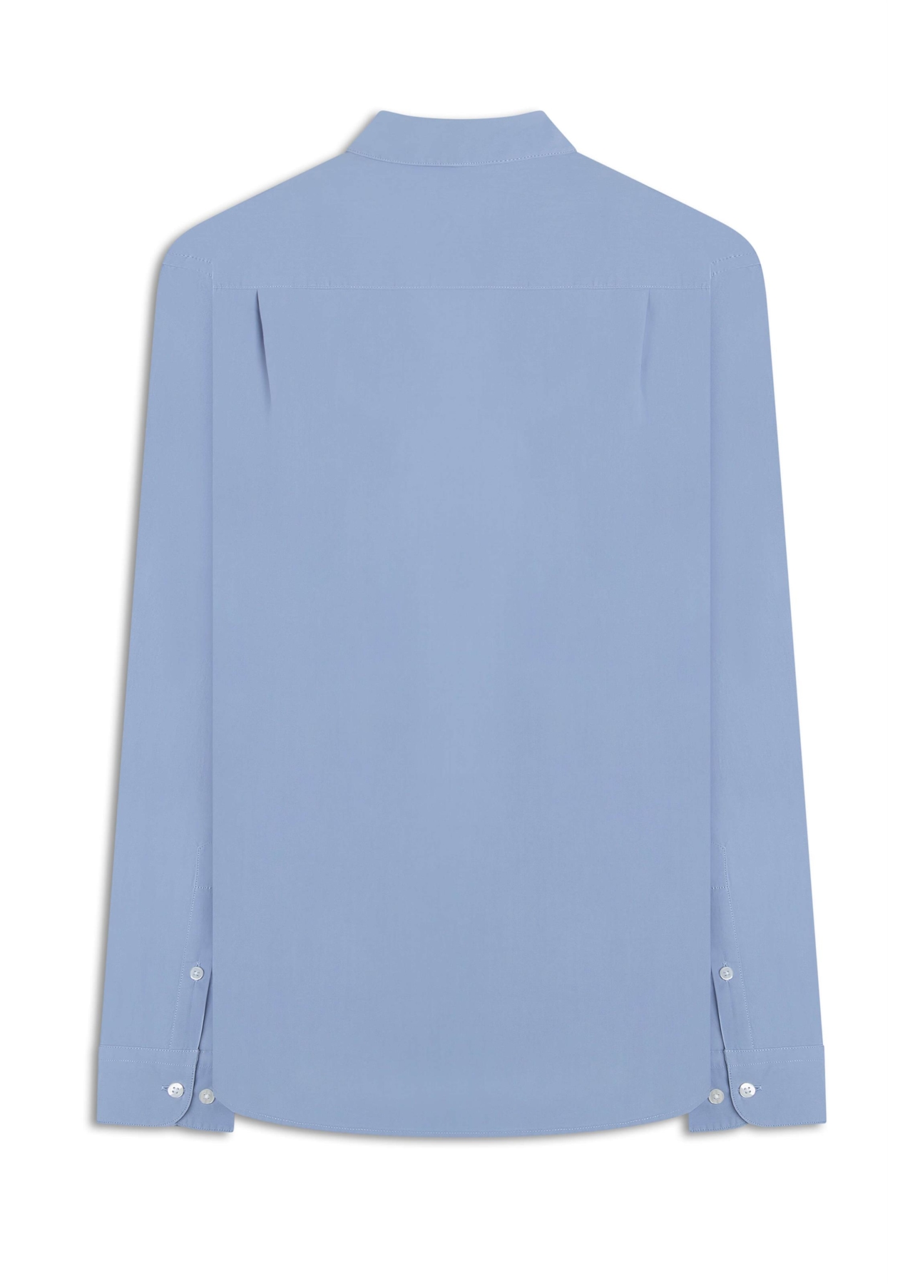 Camisa Tricoline Garment Dye Azul Chofer