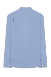 Camisa Tricoline Garment Dye Azul Chofer
