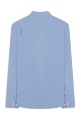 Camisa Tricoline Garment Dye Azul Chofer