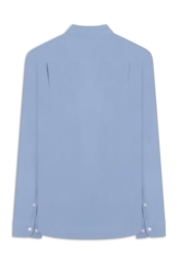 Camisa Tricoline Garment Dye Azul Chofer