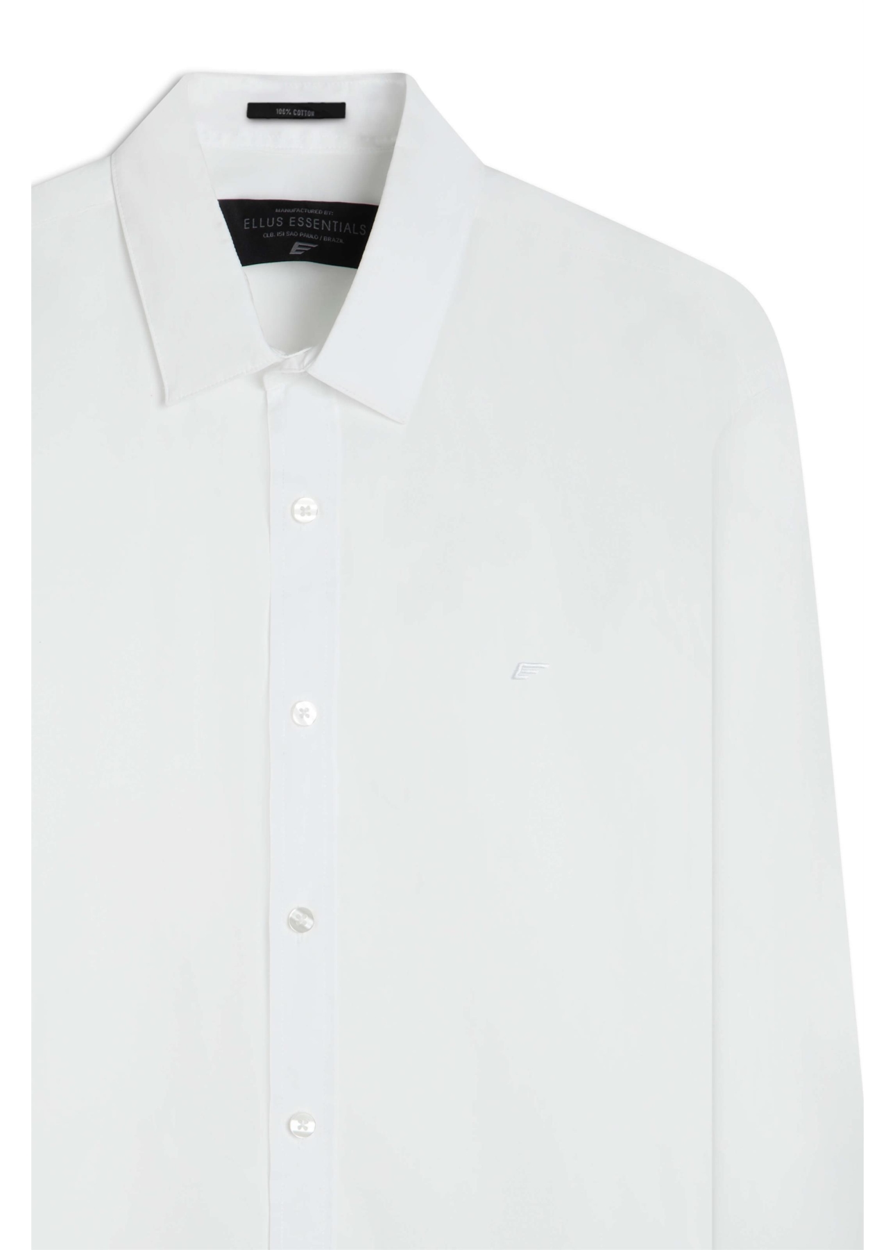 Camisa Tricoline Garment Dye Branco