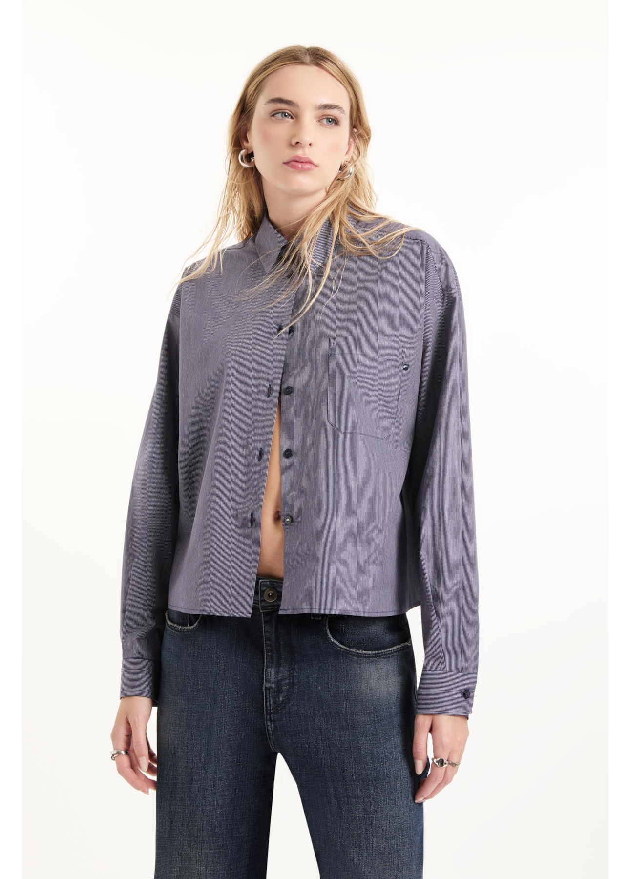 Camisa Tricoline Greenland Marinho