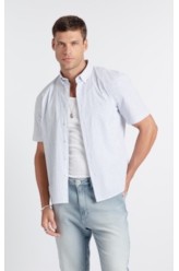Camisa Tricoline Houston Azul Bic
