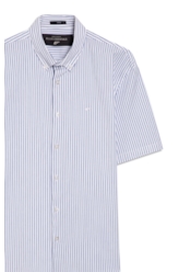 Camisa Tricoline Houston Azul Bic