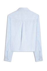 Camisa Tricoline Island Box Azul Claro