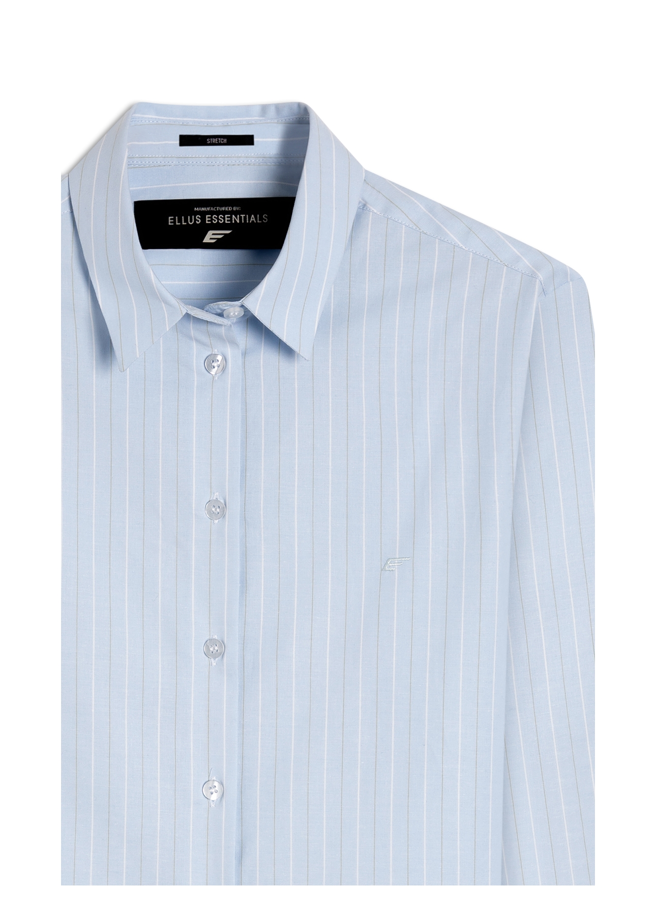 Camisa Tricoline Island Box Azul Claro