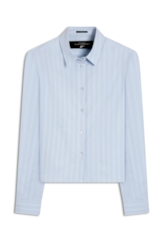 Camisa Tricoline Island Box Azul Claro
