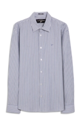 Camisa Tricoline Kilgore Slim Shangai Azul Bic