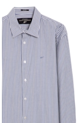 Camisa Tricoline Kilgore Slim Shangai Azul Bic