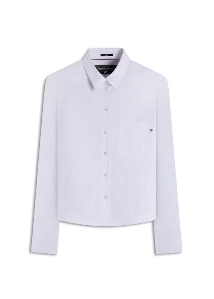 Camisa Tricoline Ly Cannes Classic Cropped Xang Branco