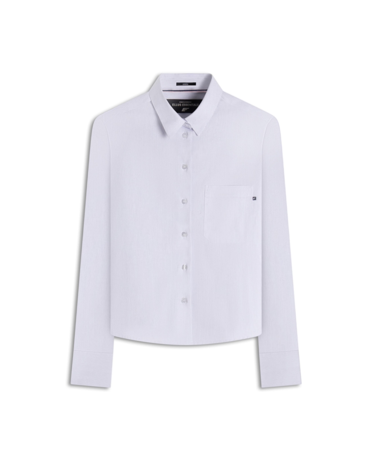 Camisa Tricoline Ly Cannes Classic Cropped Xang Branco
