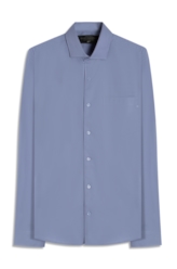 Camisa Tricoline Ly Classic New Italian Azul Pervante