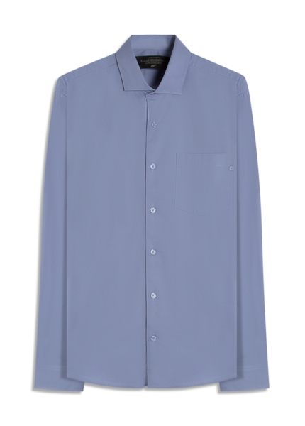 Camisa Tricoline Ly Classic New Italian Azul Pervante