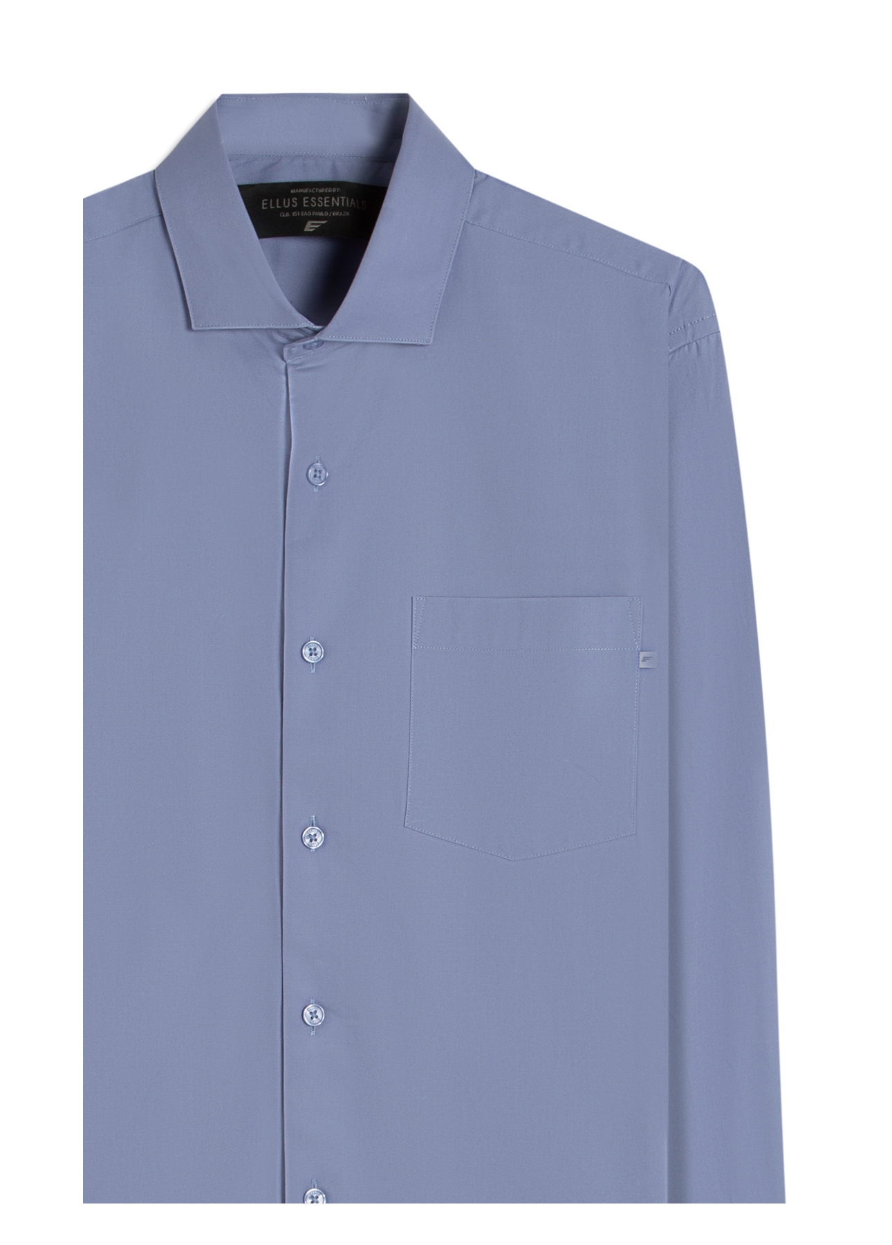 Camisa Tricoline Ly Classic New Italian Azul Pervante