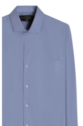 Camisa Tricoline Ly Classic New Italian Azul Pervante