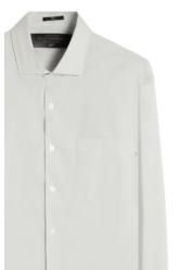 Camisa Tricoline Ly Classic New Italian Cinza Claro