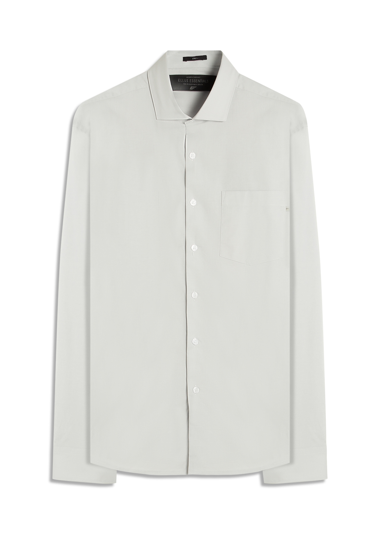 Camisa Tricoline Ly Classic New Italian Cinza Claro