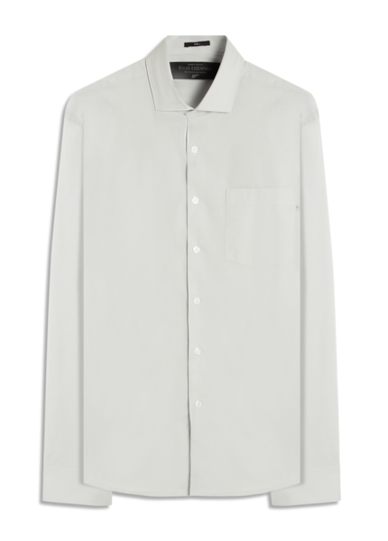 Camisa Tricoline Ly Classic New Italian Cinza Claro