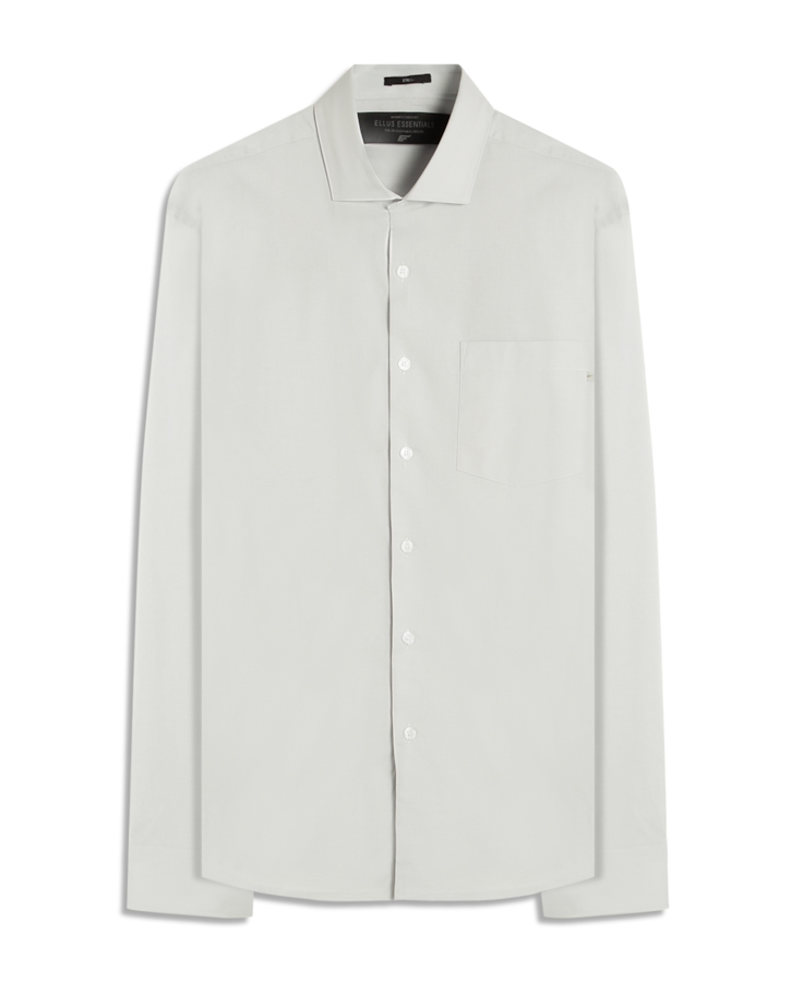 Camisa Tricoline Ly Classic New Italian Cinza Claro