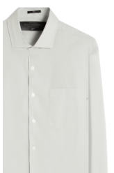 Camisa Tricoline Ly Classic New Italian Cinza Claro