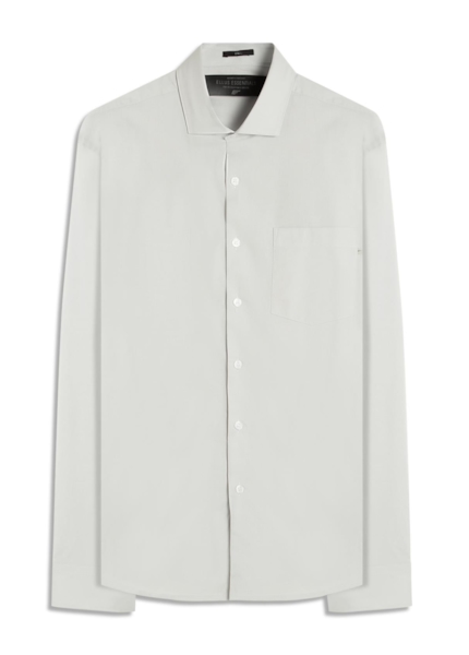 Camisa Tricoline Ly Classic New Italian Cinza Claro