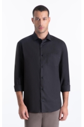 Camisa Tricoline Ly Classic New Italian Plumbo