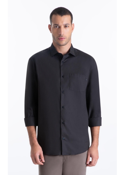 Camisa Tricoline Ly Classic New Italian Plumbo