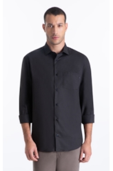 Camisa Tricoline Ly Classic New Italian Plumbo