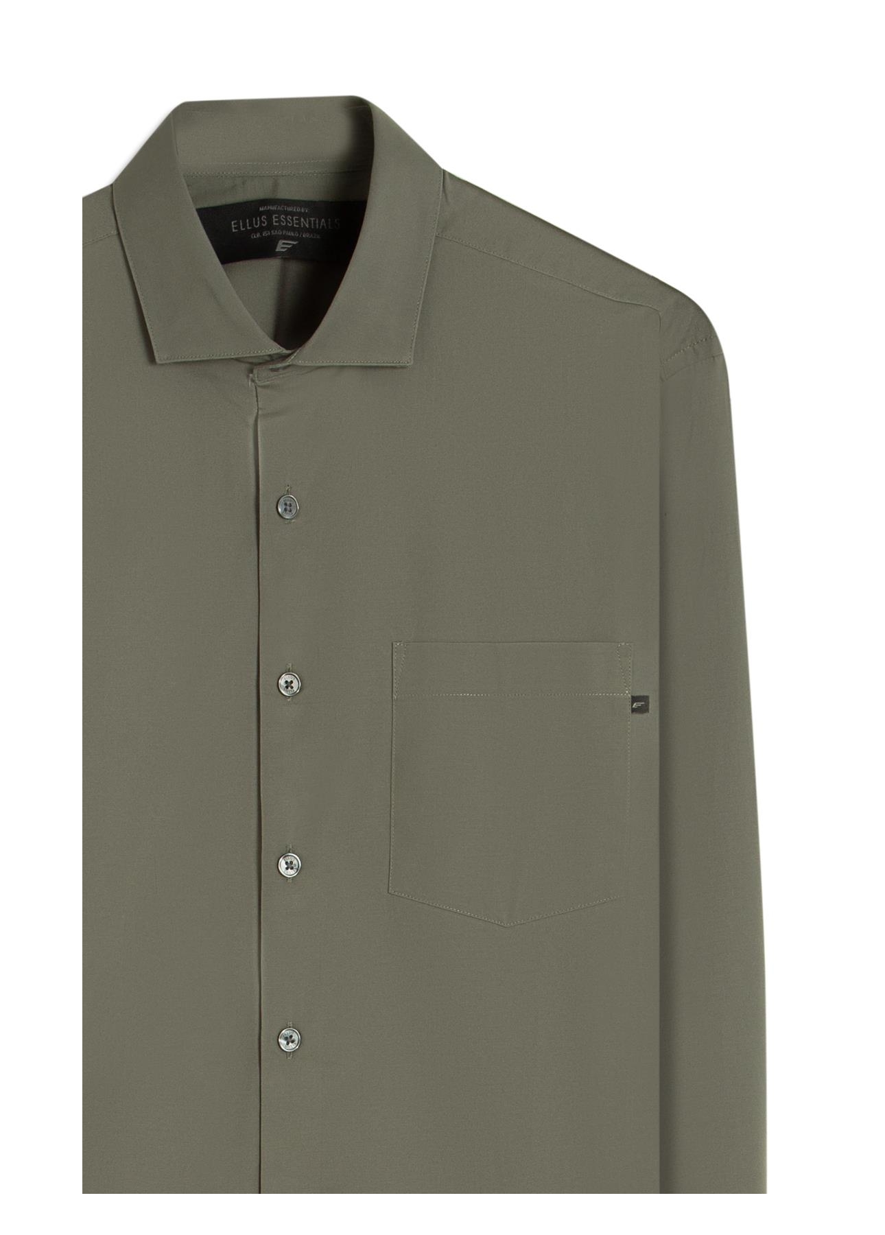 Camisa Tricoline Ly Classic New Italian Verde Army