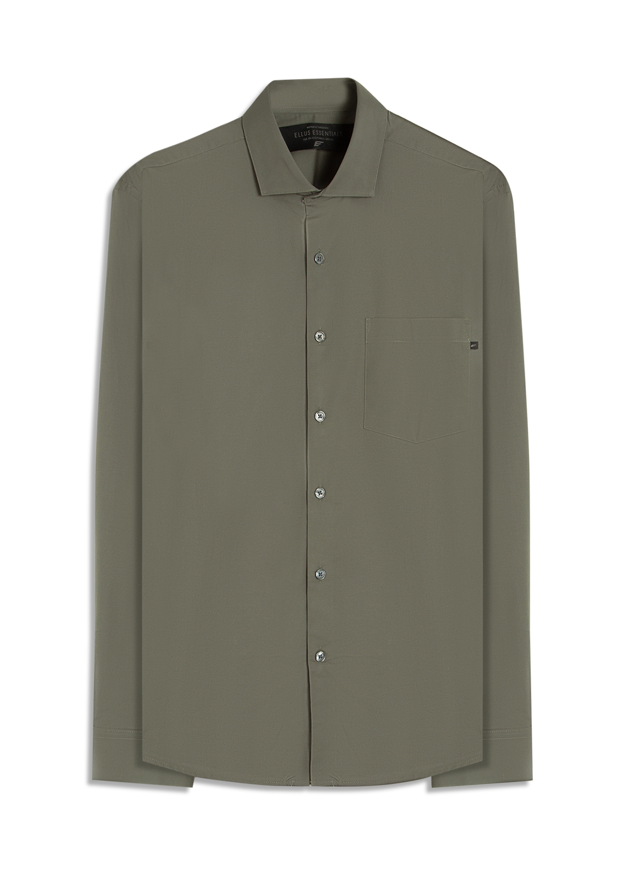 Camisa Tricoline Ly Classic New Italian Verde Army