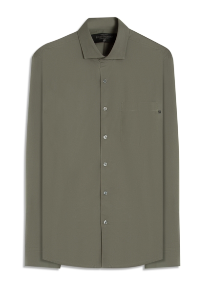 Camisa Tricoline Ly Classic New Italian Verde Army